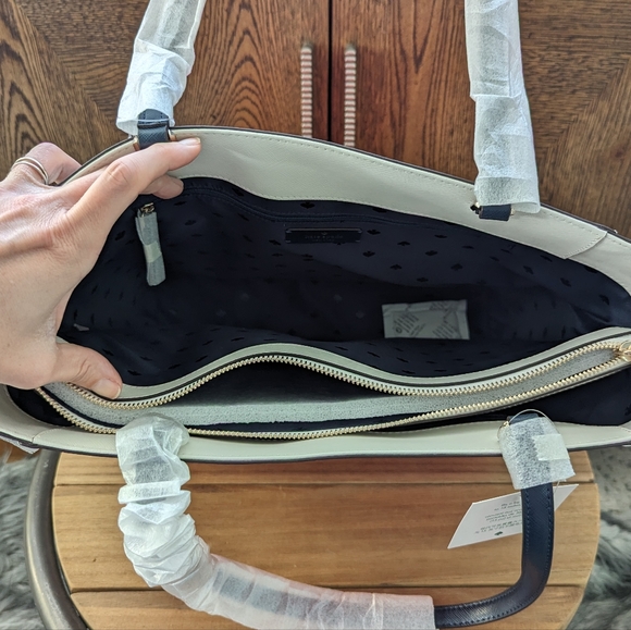 NWT Kate Spade Staci colorblock laptop tote - Picture 5 of 10